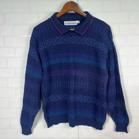 Vintage womens Knit Sweater Size Large - Picture 1 of 12